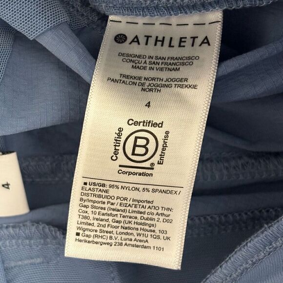 Athleta Trekkie North Joggers Blue size 4 - Picture 7 of 13
